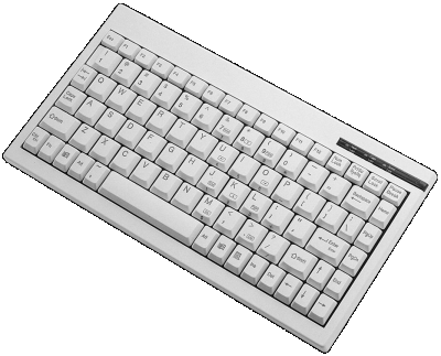 Mini-Tastatur A4 (großes Foto der Tastatur)